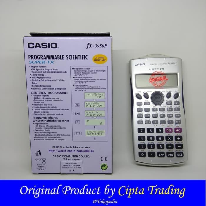 Calculator Casio Scientific Calculator Programmable Fx 3950p