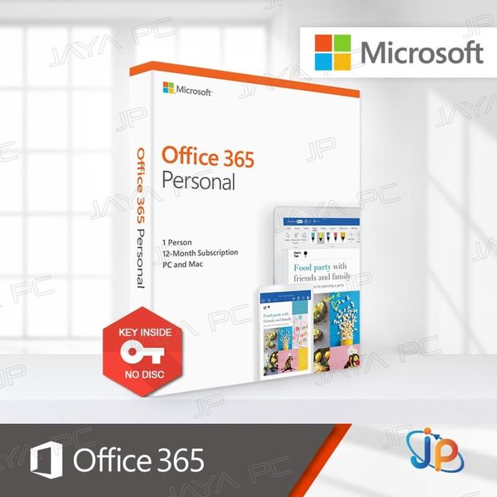 Gambar Microsoft Office 365 Personal Software Original Pc & Mac 1 User dari Jaya PC undefined Tokopedia