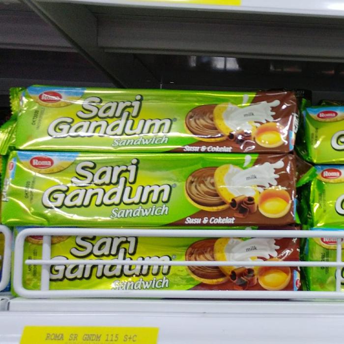Gambar Roma Sari Gandum Sandwich Susu & Cokelat 115 g dari Cahaya Surya 88 undefined Tokopedia