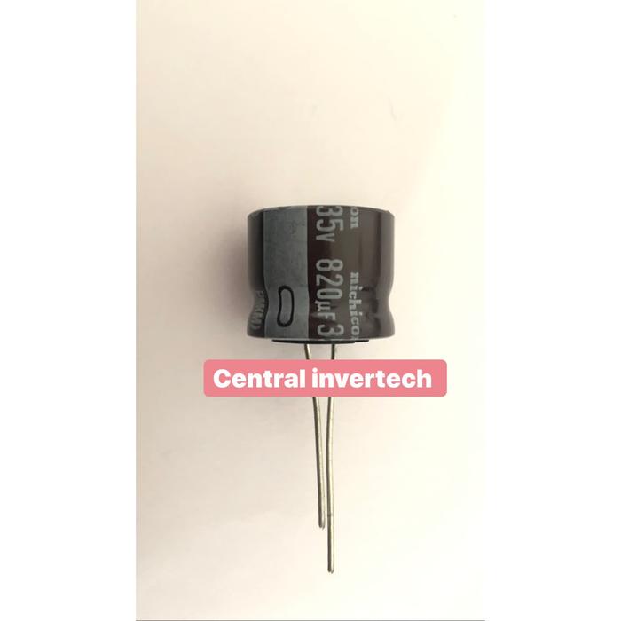Gambar capacitor 820uf 35v merk nichicon dari CENTRAL INVERTERCH undefined Tokopedia