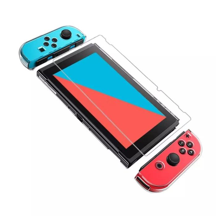 Gambar (FIT DOCK) Clear Crystal Dockable NS Nintendo Switch Casing Mika - Putih dari GoodTimeEver undefined Tokopedia