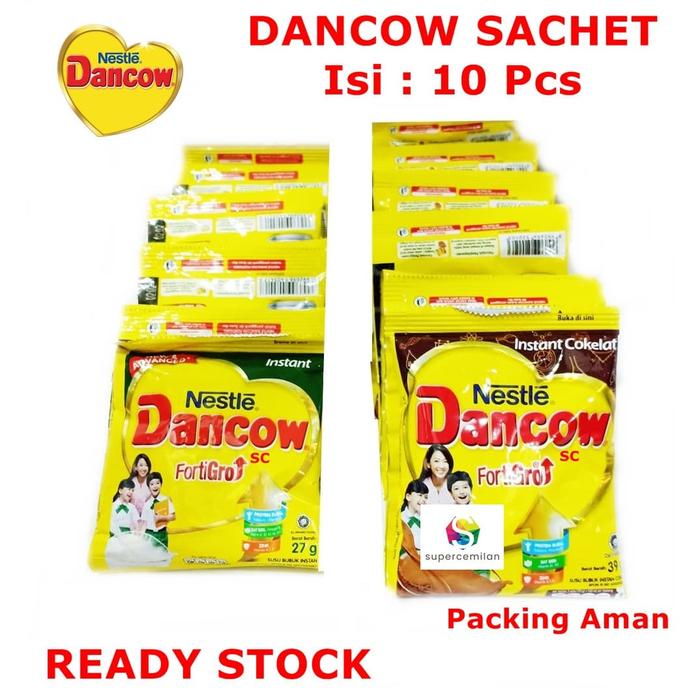 Gambar Nestle Dancow Sachet Susu Bubuk Instant isi 10 pcs - Cokelat dari Surga Cemilan undefined Tokopedia