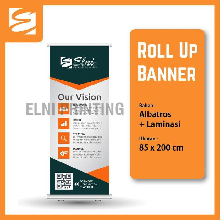 Gambar ROLL UP BANNER ALBATROS - 2 X 0.85 M dari Elni Printing undefined Tokopedia