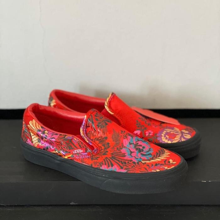 Satin Shoes Satin Slip On Vans Jual Vans Classic Slip On Festival