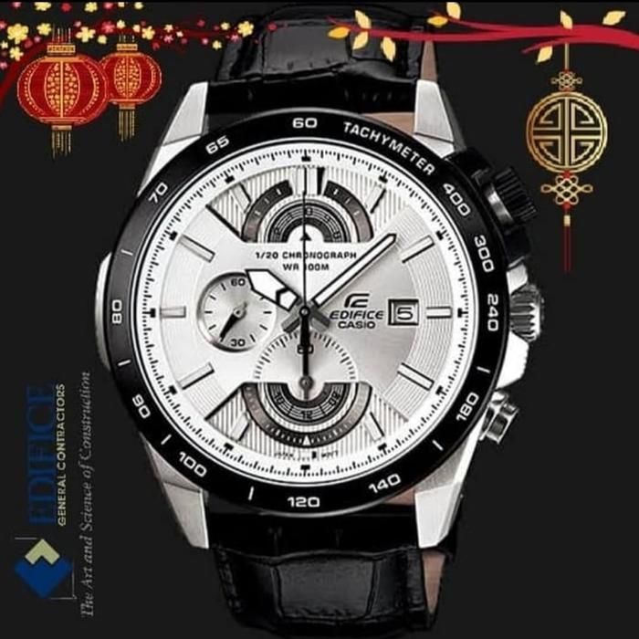 Jam Tangan Pria Merk Edifice Miyota 100 Type Efr 520 Fullset