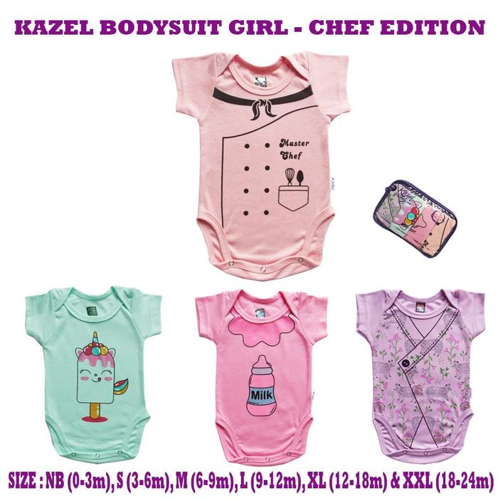 Gambar Kazel - Bodysuit CHEF Edition - MEDIUM dari Chubby Baby Jakarta undefined Tokopedia
