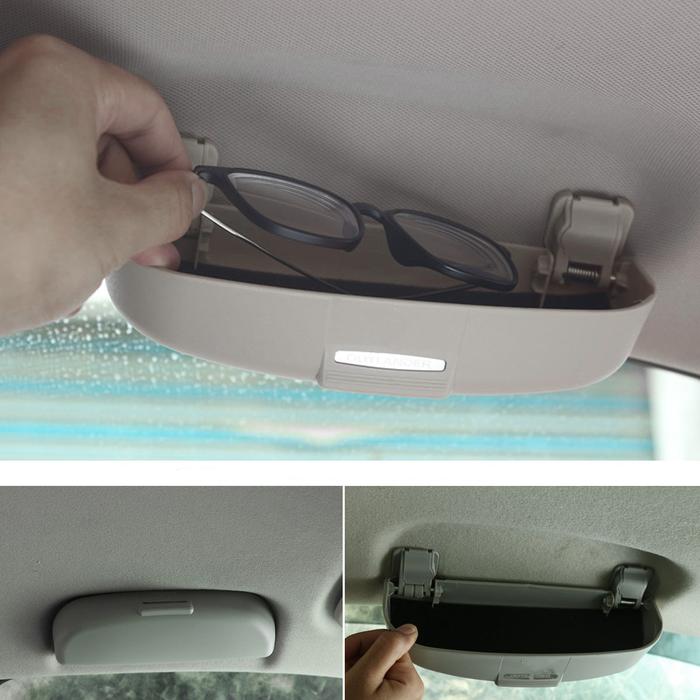 Gambar [HOT SALE] Car Front Sun Glasses Case Box Holder Plastic Storage B0x dari LAPAK-Qoe undefined Tokopedia