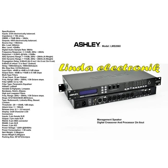 Gambar Digital management speaker crossover processor ashley 2in 6out LMS206 dari Linda electronik215 undefined Tokopedia