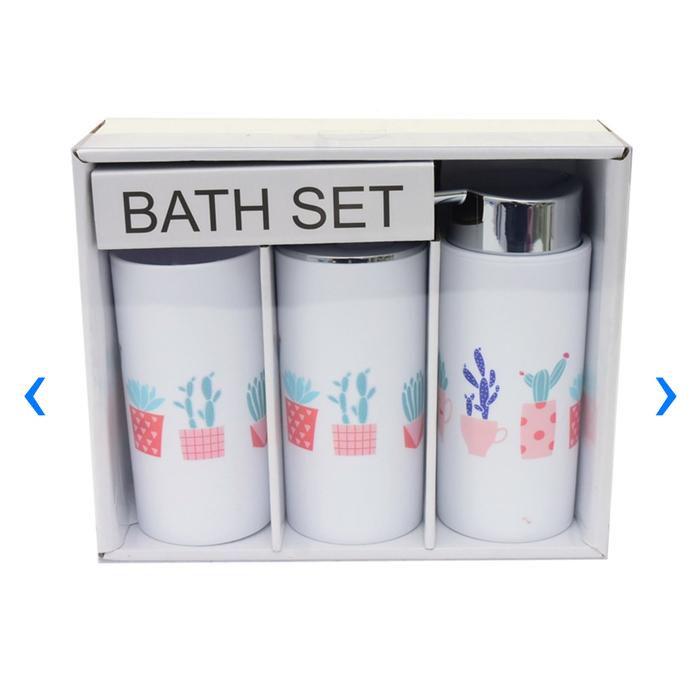 Gambar Aksesoris kamar mandi 3 set kaktus brand import dari Tokorafareva undefined Tokopedia