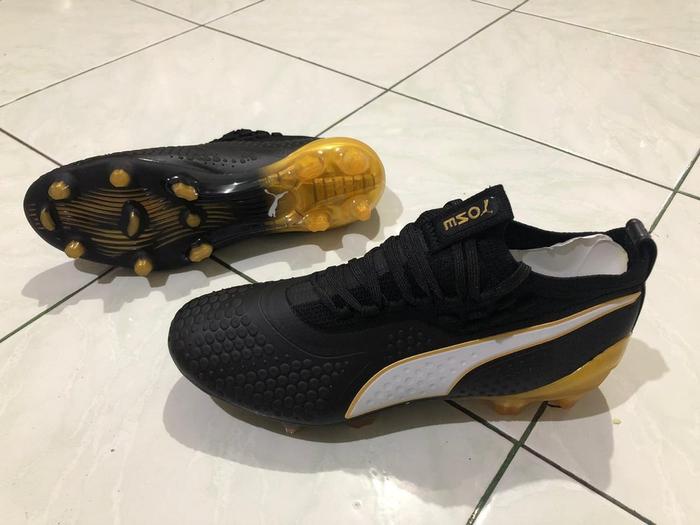 Soccer Puma One Syn Fg Black Gold