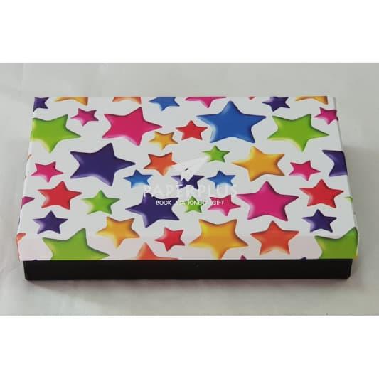 Gambar Kotak Kado / Kotak Hadiah / Gift Box Persegi KK Bintang-Bintang dari Paperplus Indotama undefined Tokopedia