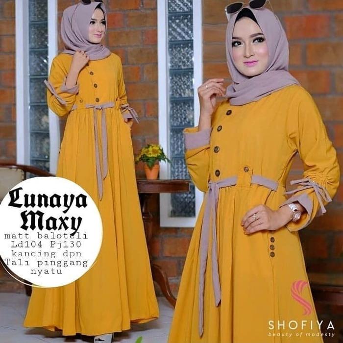 Gambar Gamis Luna dari denisstore undefined Tokopedia