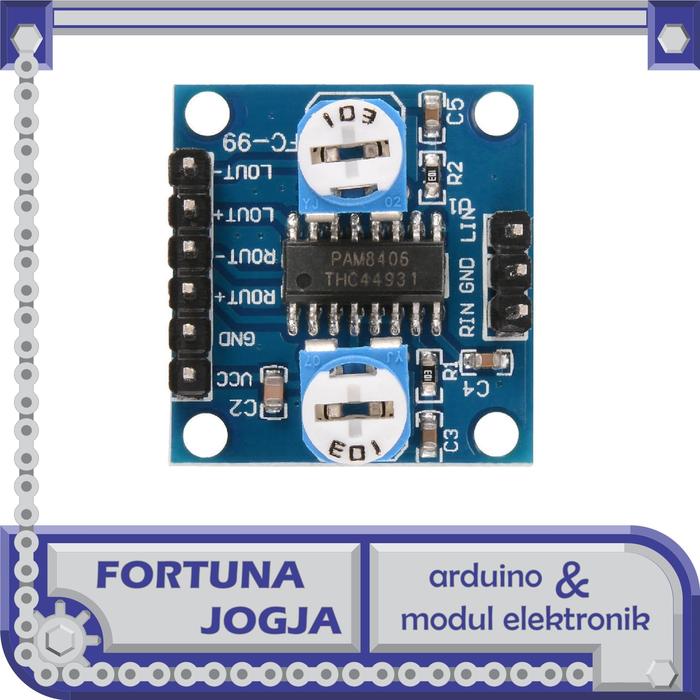 Gambar PAM8406 5V Stereo Digital Audio Amplifier Module 2x5W dari Fortuna Jogja undefined Tokopedia