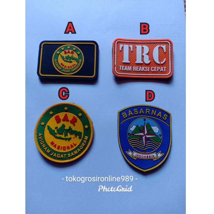 Gambar Patch rubber bassarnas - kode - A dari tokogrosironline989 undefined Tokopedia