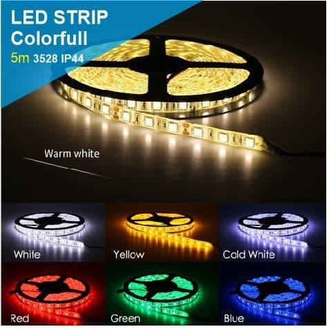Gambar Lampu Led Strip Hias Ceiling Plafon Etalase Counter Merah Biru Putih - Putih dari LED STRIP LED undefined Tokopedia