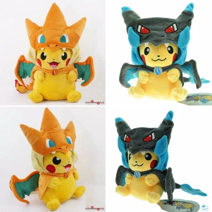 Gambar Boneka Pikachu Pokemon Charizard / Boneka Anak Pokemon dari R&M Toys undefined Tokopedia