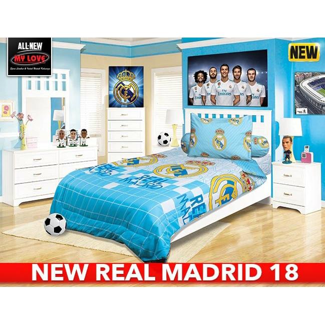 Gambar Bed Cover Single My Love " REAL MADRID 18 " 120x200 BEST QUALITY - REAL MADRID 18 dari HKA Mandiri Sukses undefined Tokopedia