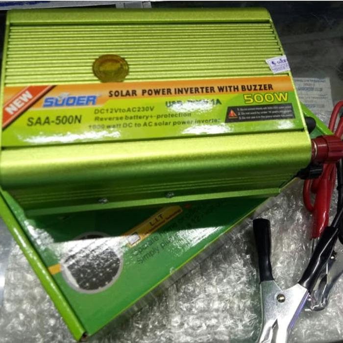 Gambar SUOER SAA 500 N Solar Power Inverter 500Watt 500 w 500N USB TERBAIK dari RIFQ MUSIC & DISTRO SBY undefined Tokopedia