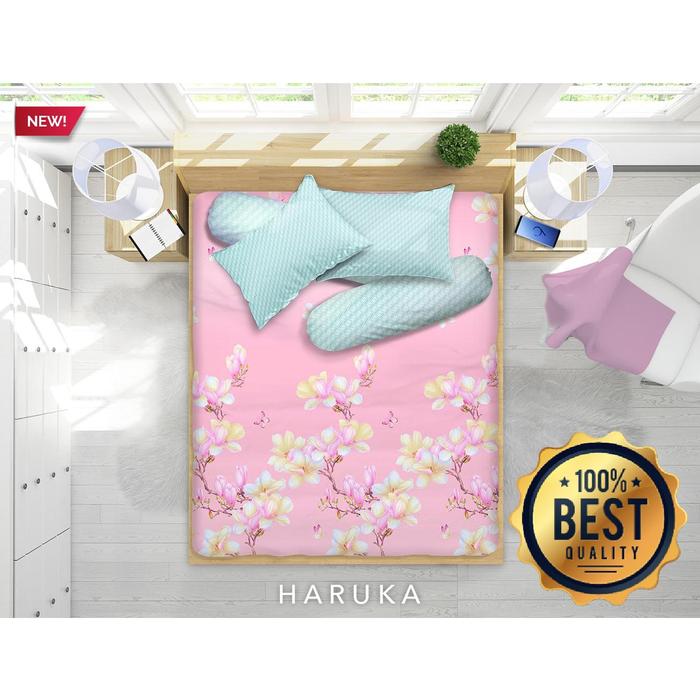 Gambar Sprei Super King My Love " HARUKA " 200x200 BEST QUALITY - HARUKA dari HKA Mandiri Sukses undefined Tokopedia