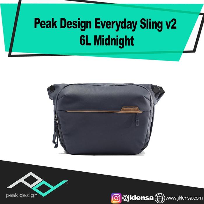 Peak Design Everyday Sling V2 6l Midnight Brand New