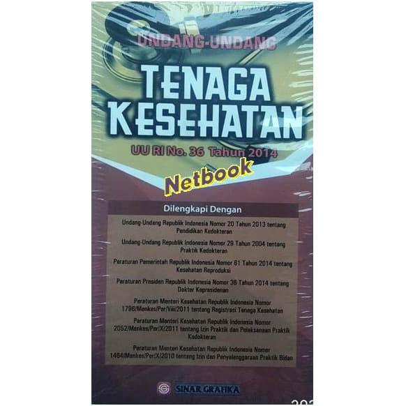 Gambar UNDANG-UNDANG TENAGA KESEHATAN (UU RI. NO. 36 TAHUN 2014) dari NET BOOK STORE undefined Tokopedia