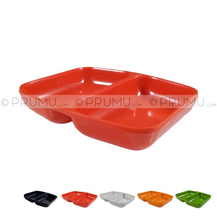 Gambar Piring Sambal Sekat 2 | Tempat Sambal | Tempat Sambel Cabe - SA 866 - Merah dari Prumu undefined Tokopedia