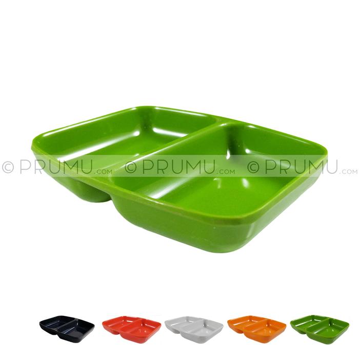 Gambar Piring Sambal Sekat 2 | Tempat Sambal | Tempat Sambel Cabe - SA 866 - Hijau dari Prumu undefined Tokopedia