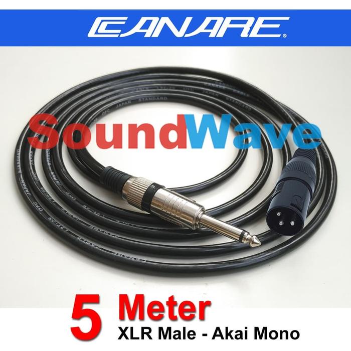 Gambar KABEL KONEKTOR AUDIO CANARE 5 METER JACK AKAI MONO TO XLR MALE 5M M dari SoundWave Online undefined Tokopedia