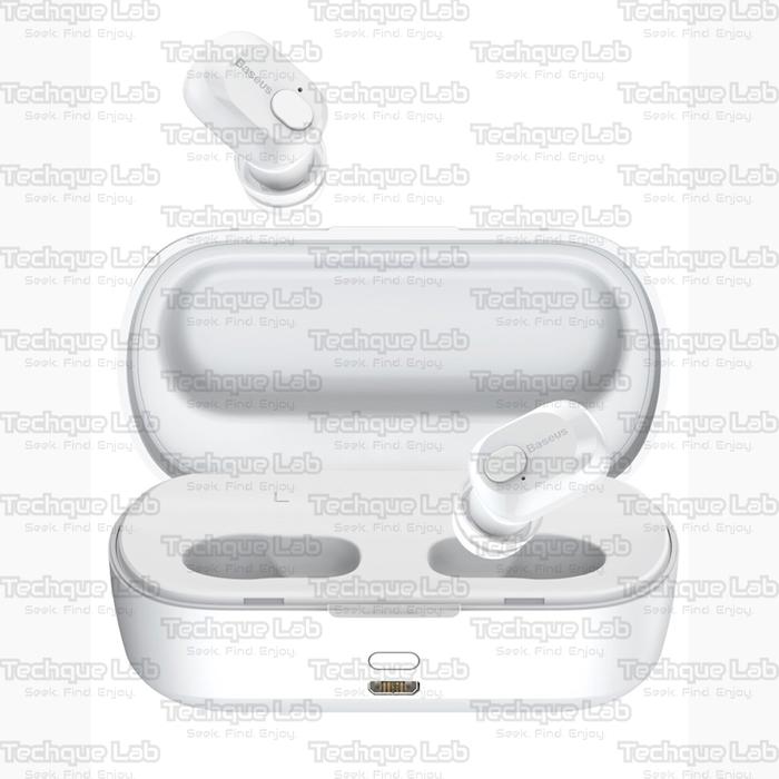Gambar BASEUS Encok W01 True Wireless Earphone TWS Bluetooth Original - Putih dari Techque Lab undefined Tokopedia