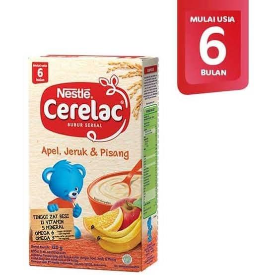Gambar Nestle CERELAC Apel, Jeruk & Pisang 120g dari zyfa_shop undefined Tokopedia