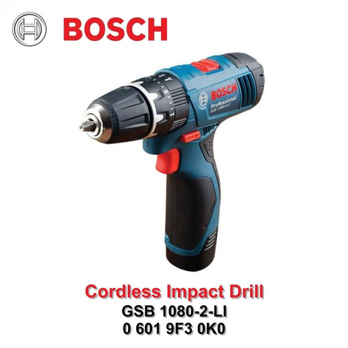 Gambar Cordless Bor-Obeng Variabel Speed Bosch GSB 1080-2-Li PN 0 601 9F3 0K0 dari PT. Ratna Asia undefined Tokopedia