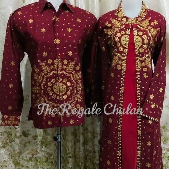 Gambar Couple Set 17 Songket Modern Asli Palembang - PriaLnganPendek dari TRC MAH COLLECTION undefined Tokopedia