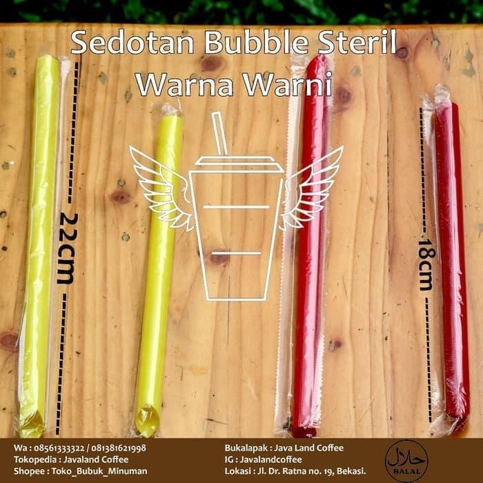 Gambar Sedotan Bubble Steril Warna P.22 dari Kedai Bubuk Jogja undefined Tokopedia