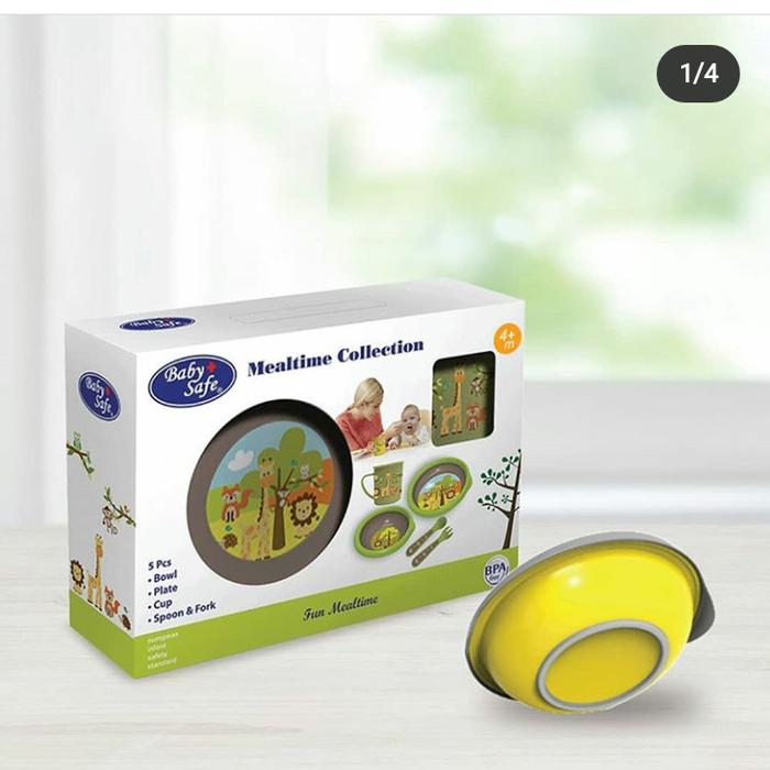 Gambar Feeding meal time/tempat makan babysafe - Kuning dari nafiz baby shop undefined Tokopedia