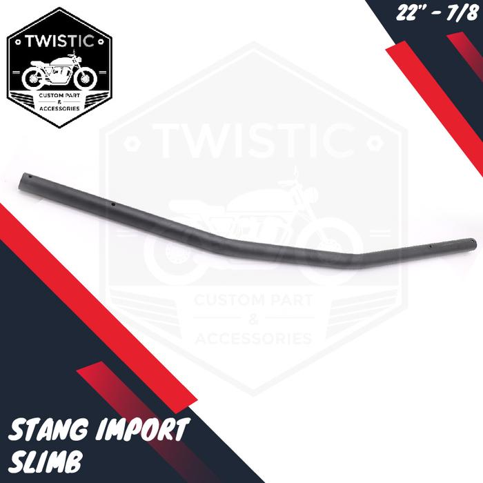 Gambar Stang Motor Custom Slimb W175 Benelli XSR Caferacer Chopper Bobber - Hitam dari TWISTIC CUSTOM undefined Tokopedia