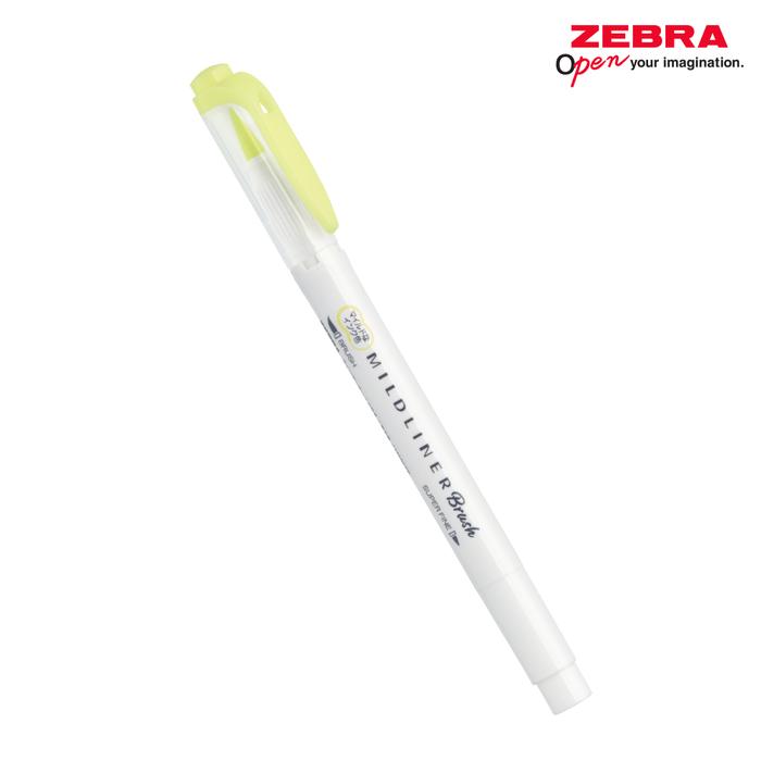 Gambar ZEBRA Mildliner Brush Highlighter Stabilo Double Tip Dua Sisi Water Based Marker Spidol Warna - Kuning dari Zebra Indonesia undefined Tokopedia