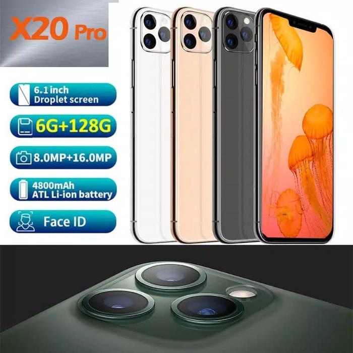 Jual Handphone 4g Lte Murah Abis X20 Pro Series Ram 6gb Rom 128 Gb Kab Mojokerto Olshop Edo Tokopedia