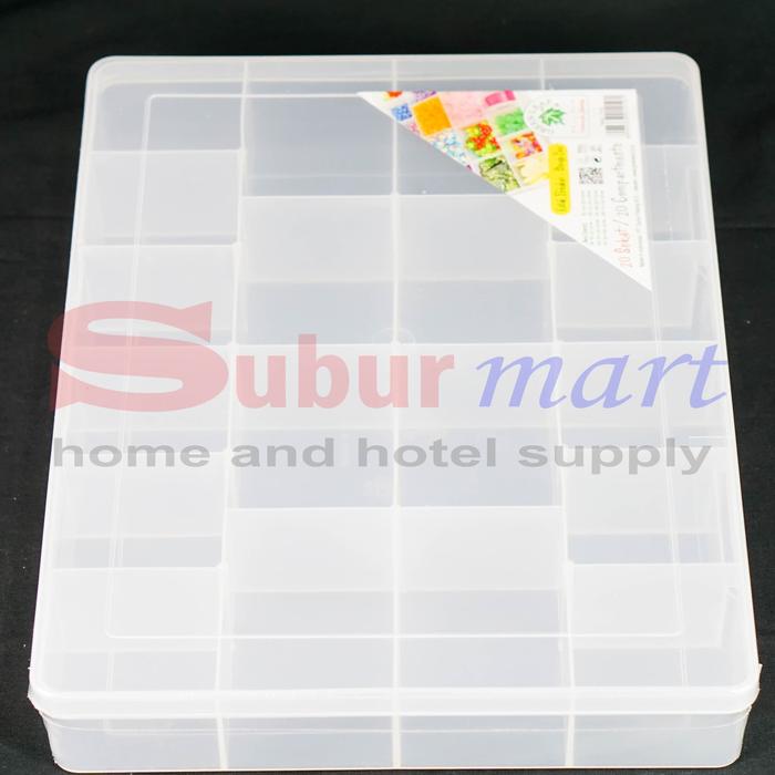 Gambar KOTAK PERKAKAS / TOOL BOX / STORAGE BOX 20 SEKAT REIKO 1419 dari Suburmart_NEW undefined Tokopedia