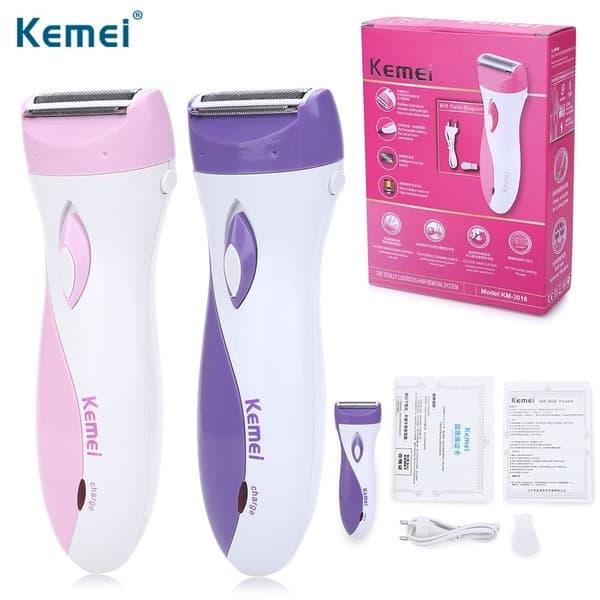 Gambar KEMEI KM-3018 Alat Cukur Khusus Wanita/Lady Shaver Rechargeable dari BRUS SHOP undefined Tokopedia