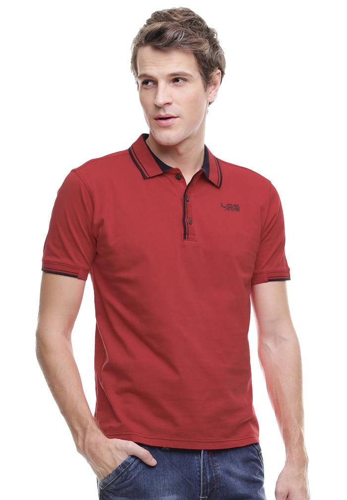 Gambar Slim Fit - Kaos Polo - Kerah Tempel - Merah - L dari LGSgeneration undefined Tokopedia