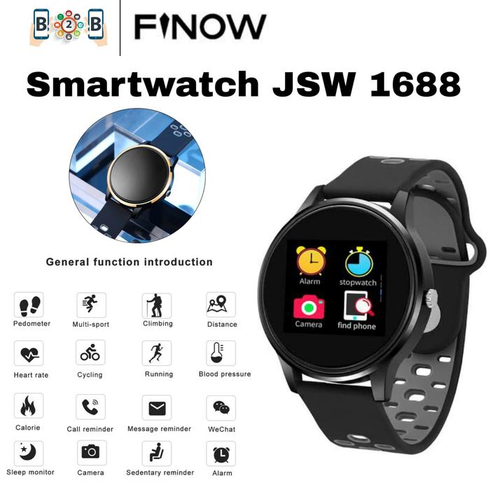 Gambar SMARTWATCH FINOW JSW 1688 - Smart Watch - List Black dari b2b mobile undefined Tokopedia