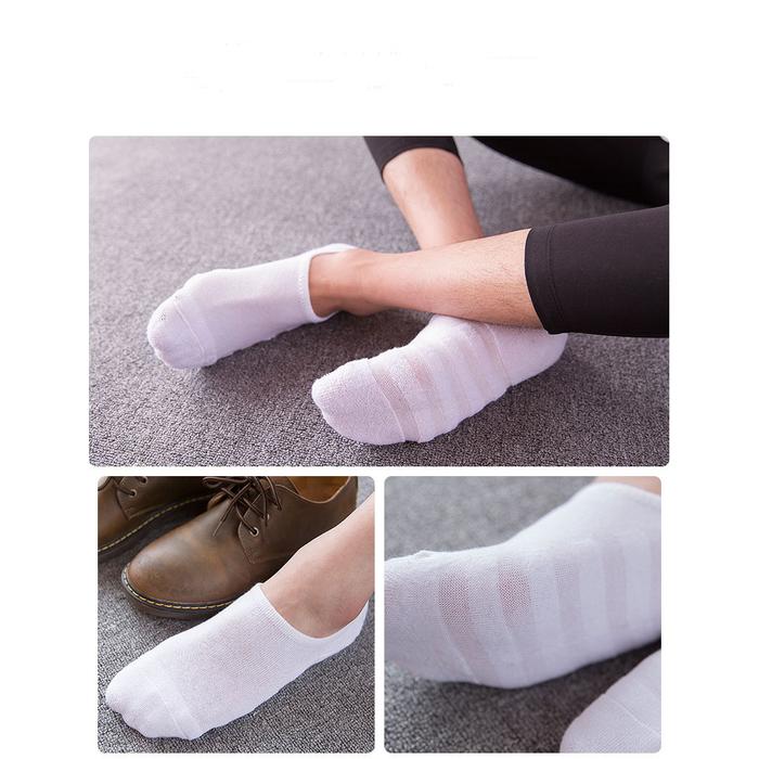 Gambar Kaos Kaki Pria Handuk Tebal Hidden Socks Unisex Kaus Kaki Pendek c011 - Putih dari onlinecocotoko undefined Tokopedia