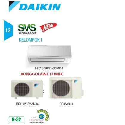 Jual Ac Daikin Thailand 1 5 Pk Ftc35nv14 Rc35nv14 Unit Only Kota Tangerang Selatan Ronggolawe Teknik 