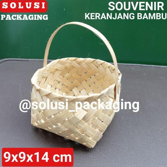 Gambar SOUVENIR TAS KERANJANG BAMBU SUVENIR BAMBOO BESEK PITI dari aul_packing undefined Tokopedia