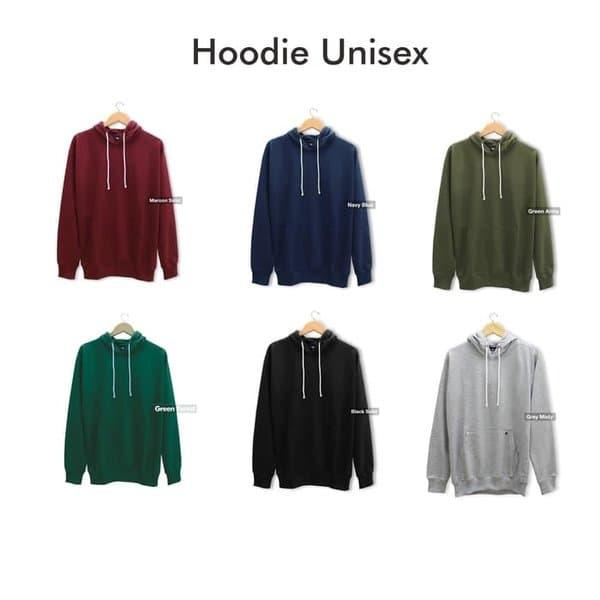 Jual TERMURAH Jaket Sweater Basic Hoodie Polos Distro Baby Terry