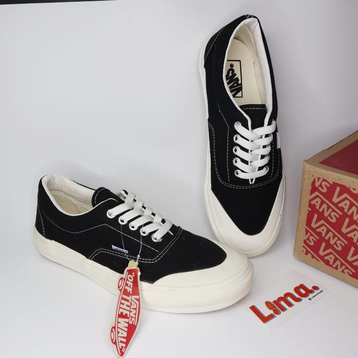 Vans era halfmoon deals black white