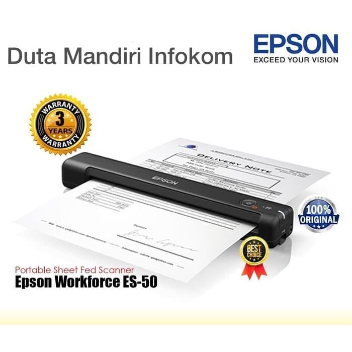 Gambar Scanner Epson WorkForce ES50 Portable Sheetfed Document Scanner ES-50 dari Duta Mandiri Infokom undefined Tokopedia