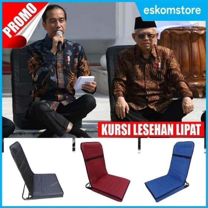 Gambar Kursi Lantai Lesehan Lipat Cocok untuk bersantai di Kost main PS an - Hitam dari eskomstore undefined Tokopedia