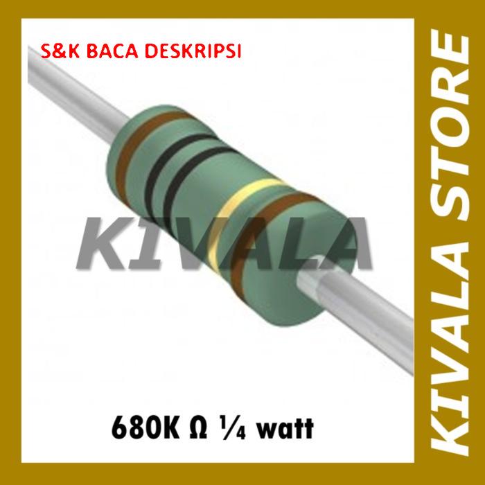 Resistor 680K ohm 1/4 watt