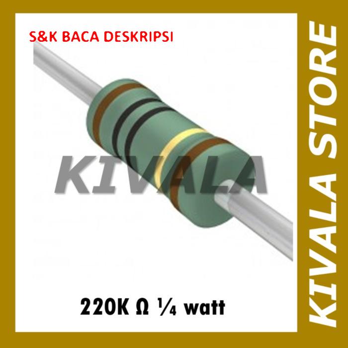 Resistor 220K ohm 1/4 watt